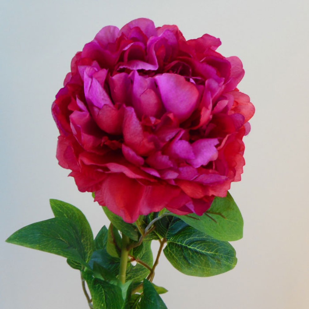 Large Artificial Peony Hot Pink Artificial Flowers